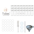 Tidies – Spice jars – Set 12/24 pcs glass spice jars – detail view 5