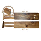 Tidies – Drawer divider acacia tall/long – V56 – detail view 2