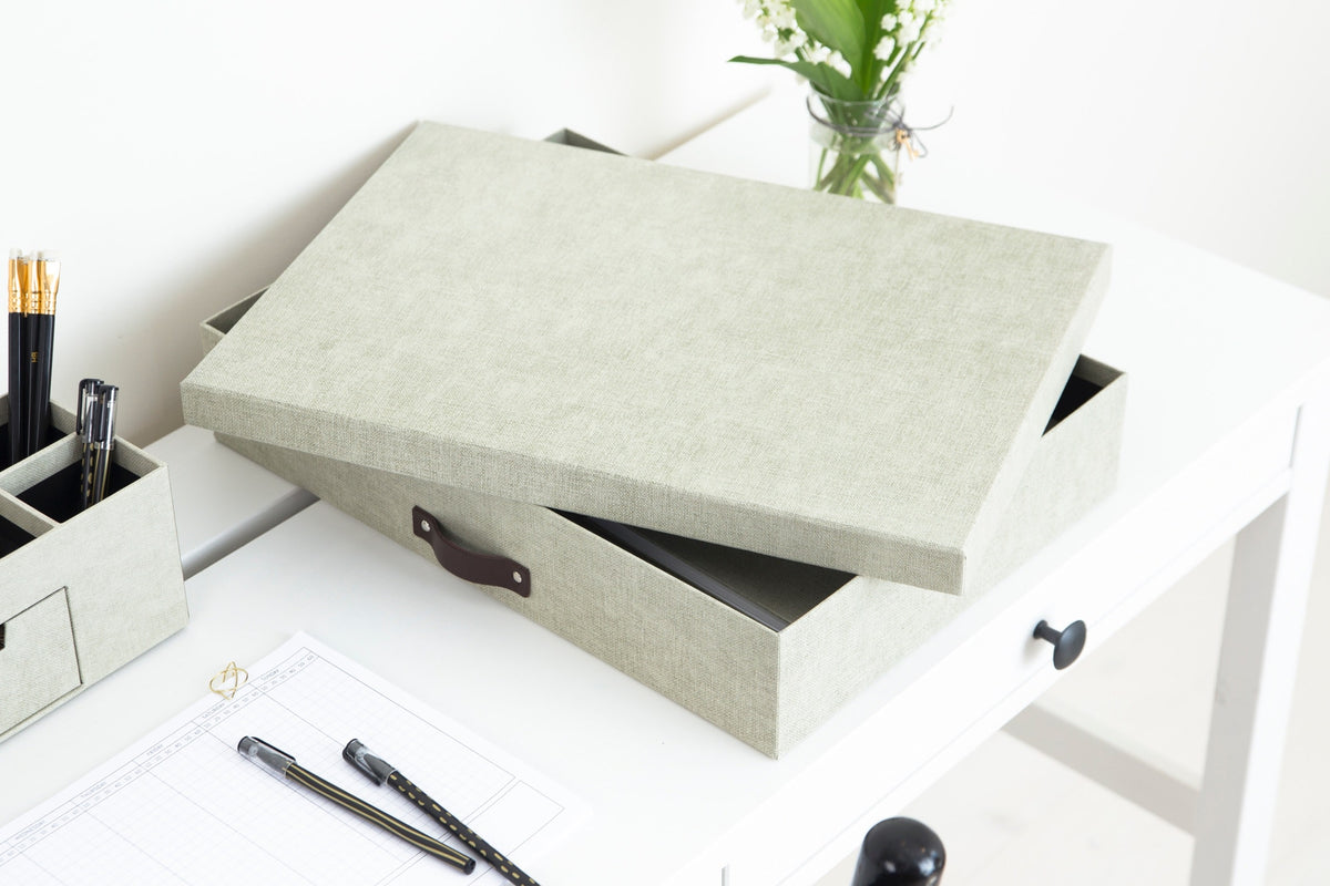 Bigso Box of Sweden – SVERKER – document box A3 – linen – detail view 8