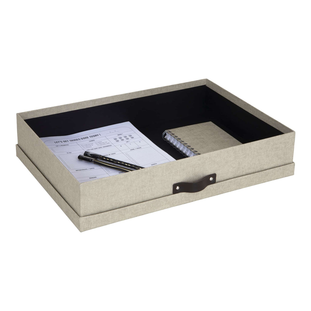 Bigso Box of Sweden – SVERKER – document box A3 – linen – detail view 6