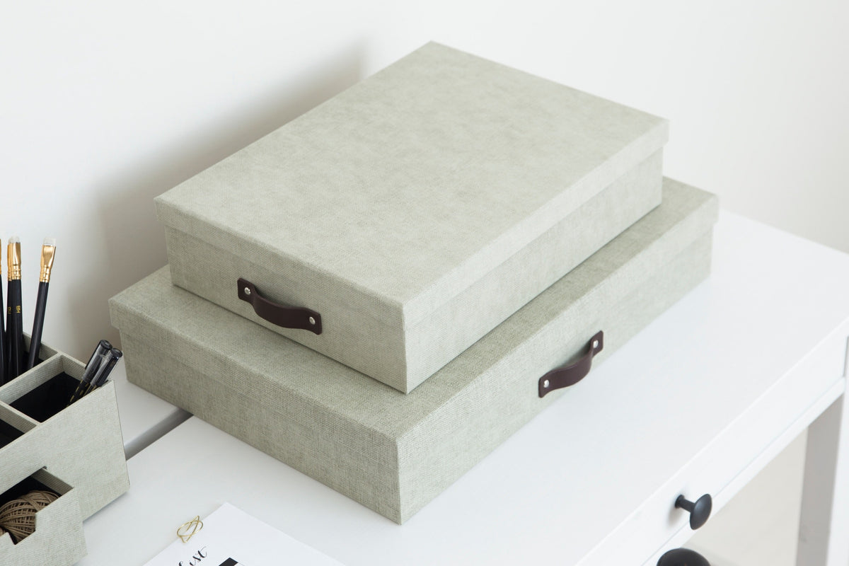 Bigso Box of Sweden – SVERKER – document box A3 – linen – detail view 7