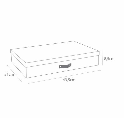 Bigso Box of Sweden – SVERKER – document box A3 – linen – detail view 2