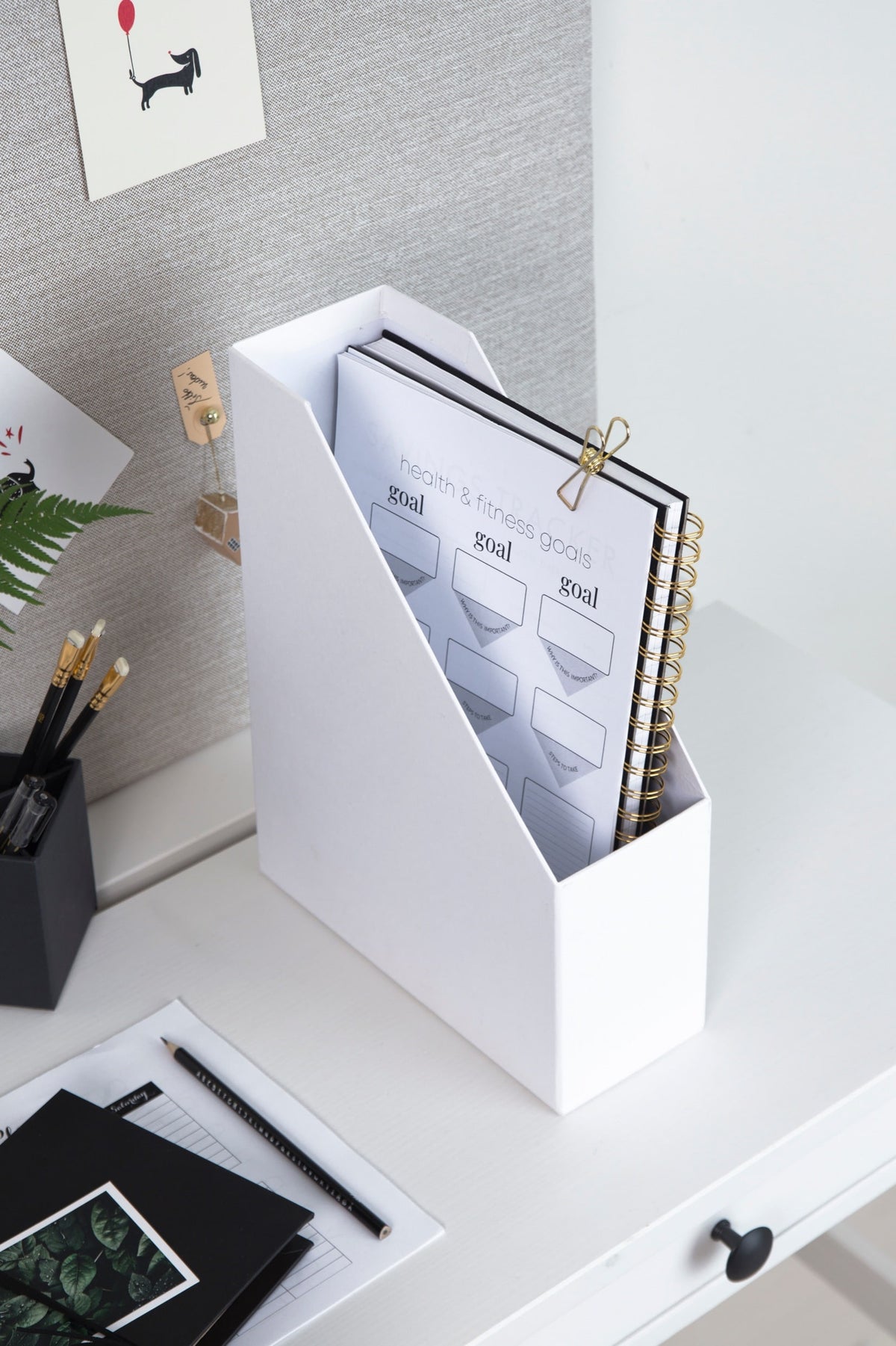 Bigso Box of Sweden – VIKTORIA – document organizer – white – detail view 5