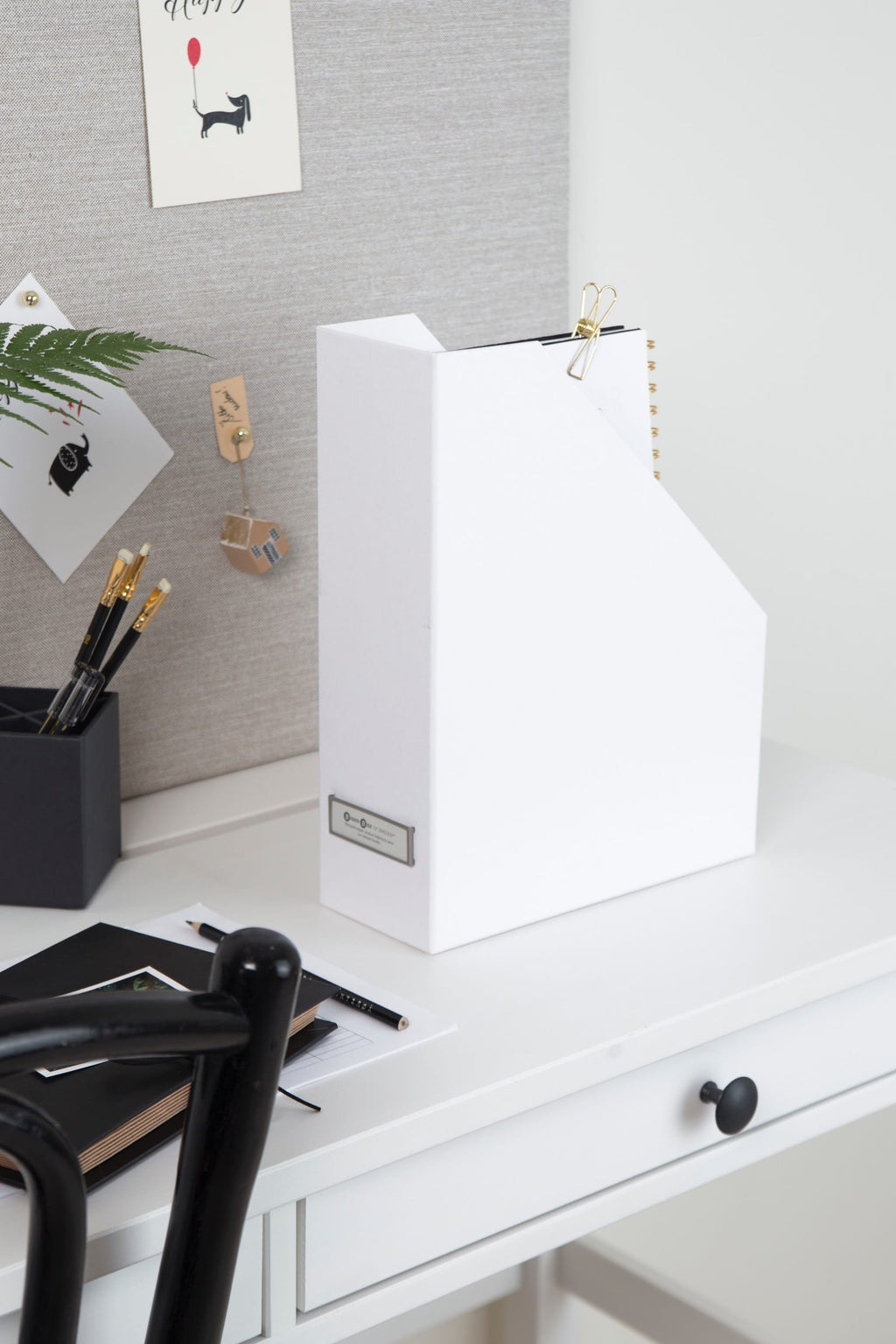 Bigso Box of Sweden – VIKTORIA – document organizer – white – detail view 6
