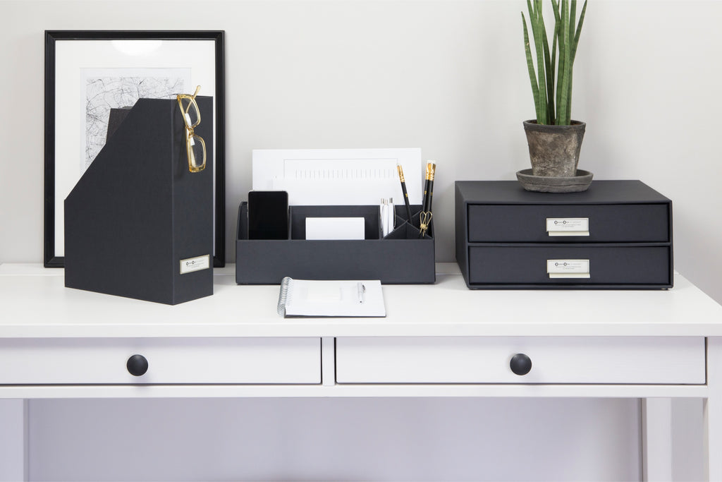 Bigso Box of Sweden – VIKTORIA – document organizer – dark – detail view 7