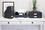 Bigso Box of Sweden – VIKTORIA – document organizer – dark – detail view 7