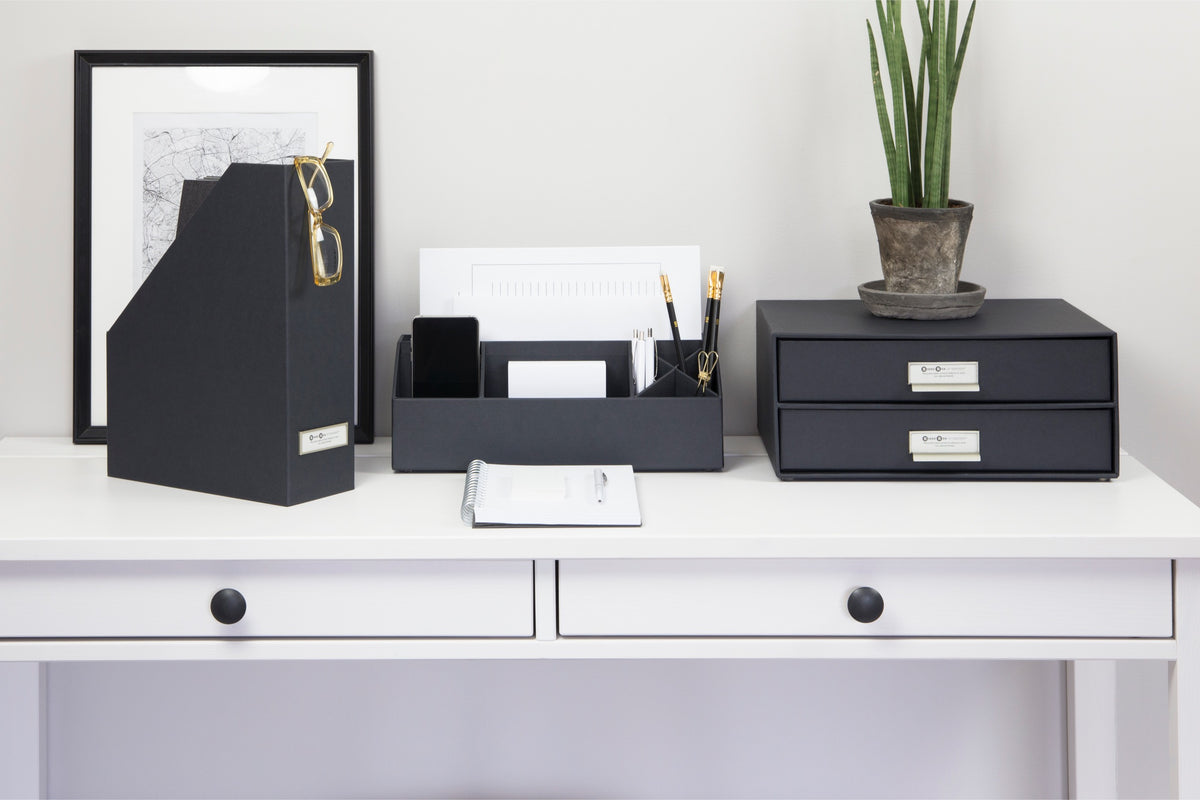 Bigso Box of Sweden – VIKTORIA – document organizer – dark – detail view 7