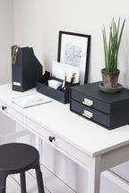 Bigso Box of Sweden – VIKTORIA – document organizer – dark – detail view 8