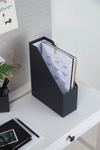 Bigso Box of Sweden – VIKTORIA – document organizer – dark – detail view 6