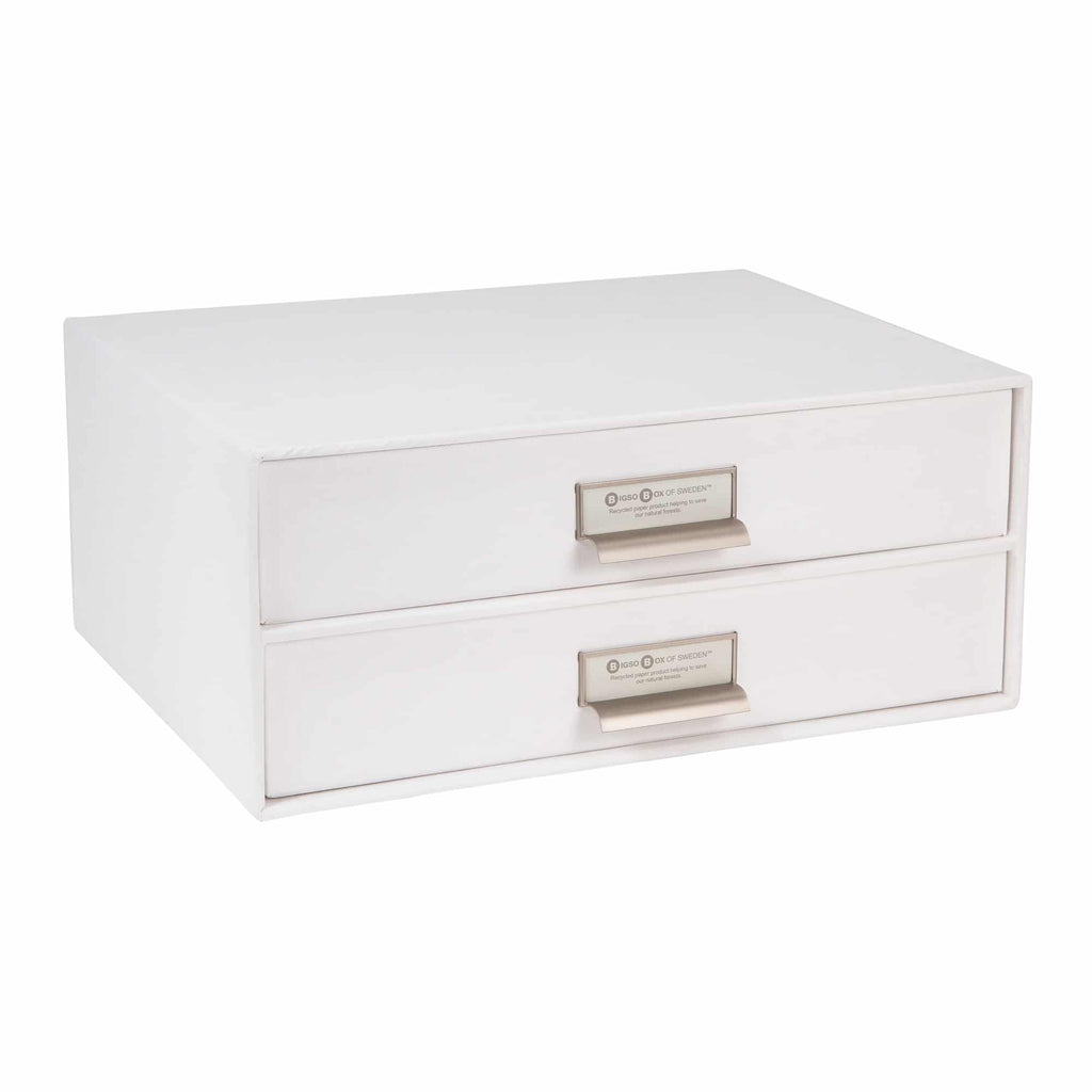Bigso Box of Sweden – BIRGER – 2-drawer document – white