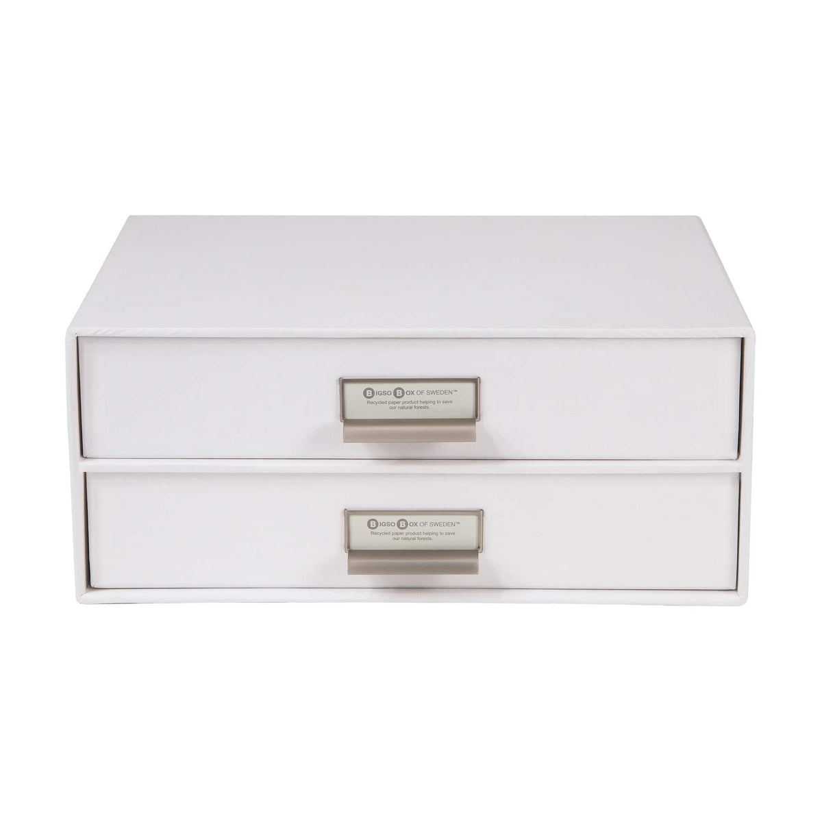 Bigso Box of Sweden – BIRGER – 2-drawer document – white – detail view 3
