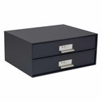 Bigso BIRGER 2-Drawer Document Box – Dark Grey