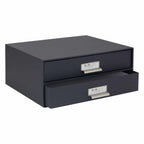 Bigso BIRGER 2-Drawer Document Box – Dark Grey – detail view 3