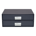 Bigso BIRGER 2-Drawer Document Box – Dark Grey – detail view 4