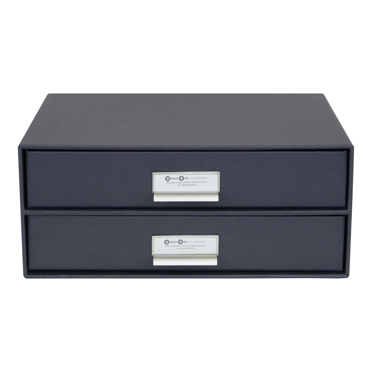Bigso BIRGER 2-Drawer Document Box – Dark Grey – detail view 4