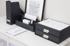 Bigso BIRGER 2-Drawer Document Box – Dark Grey – detail view 6