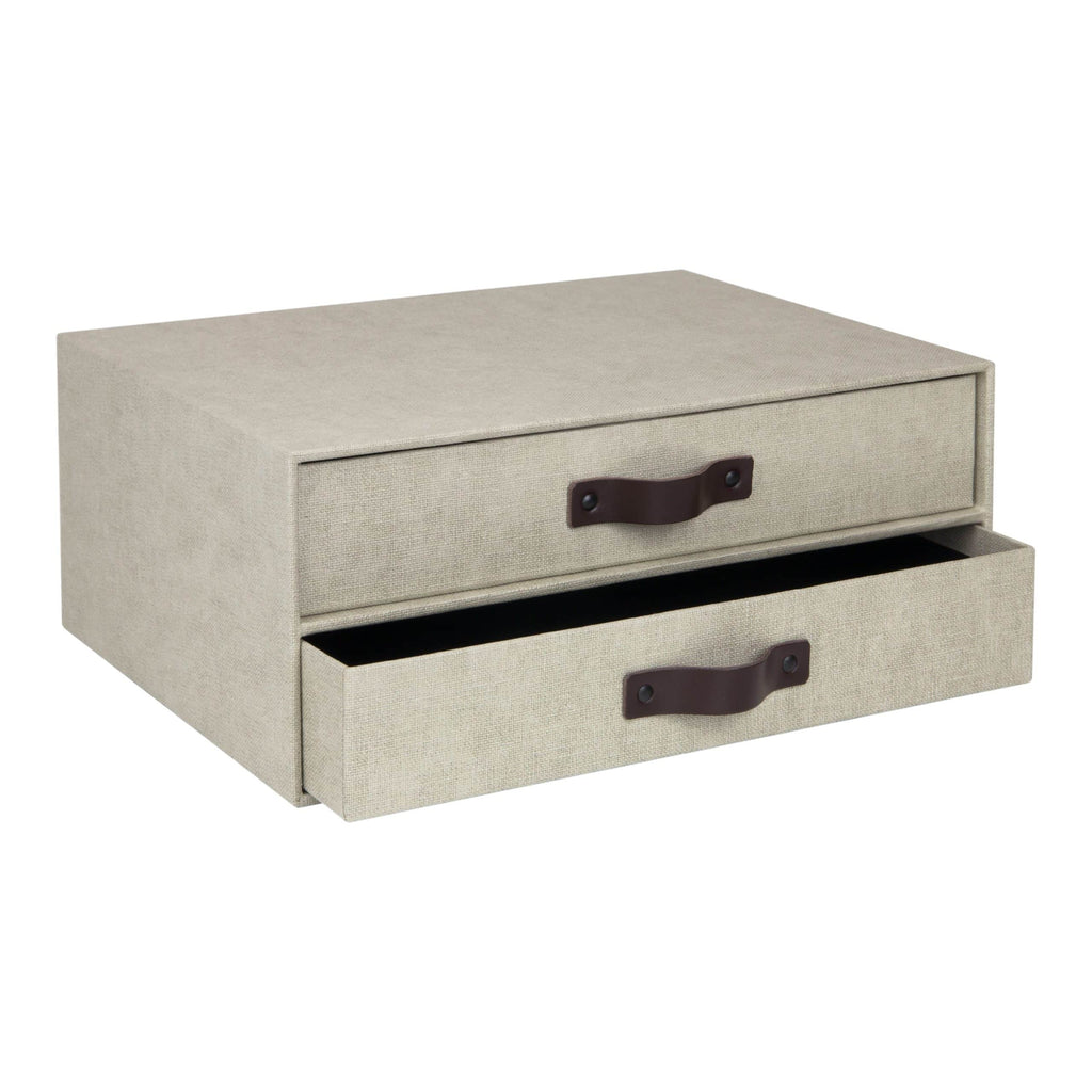 Bigso Box of Sweden – BIRGER – 2-drawer document – linen