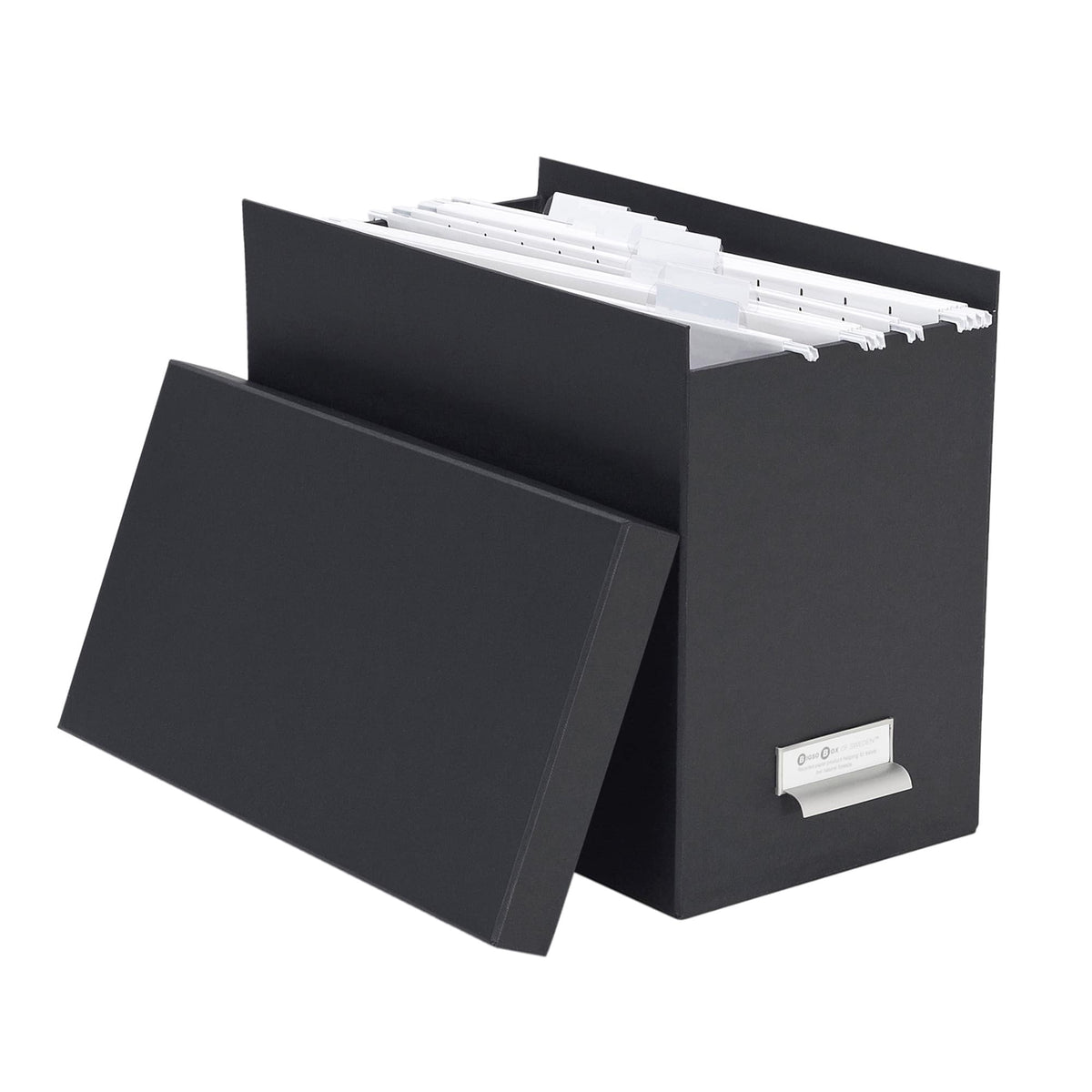 Bigso Box of Sweden – JOHAN – document box – dark grey – detail view 2