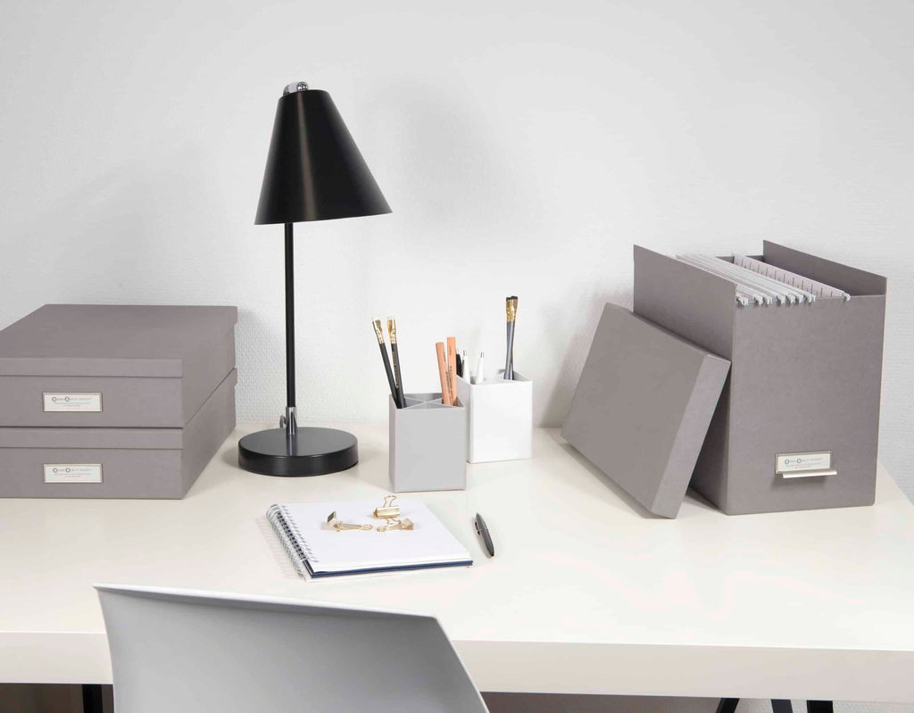 Bigso Box of Sweden – JOHAN – document box – light grey – detail view 5