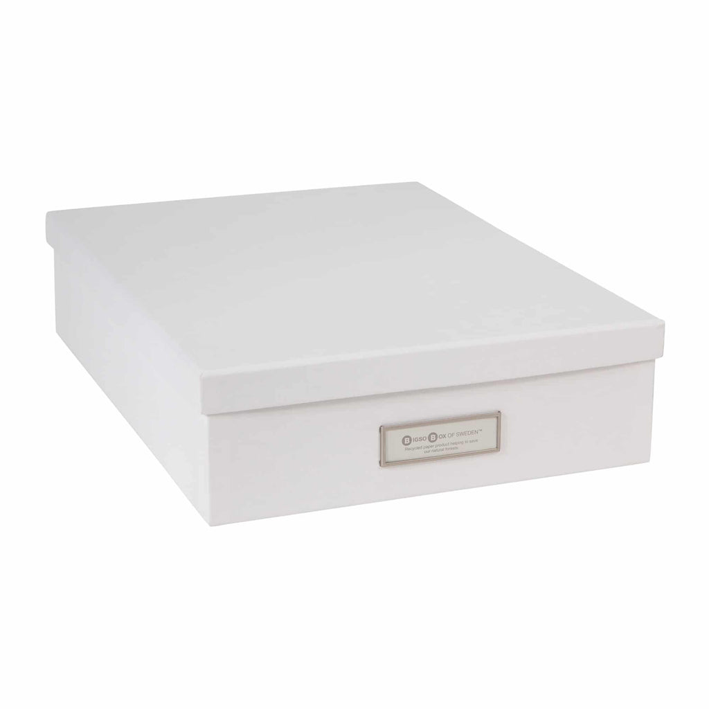 Bigso Box of Sweden – OSKAR – document box A4 – white