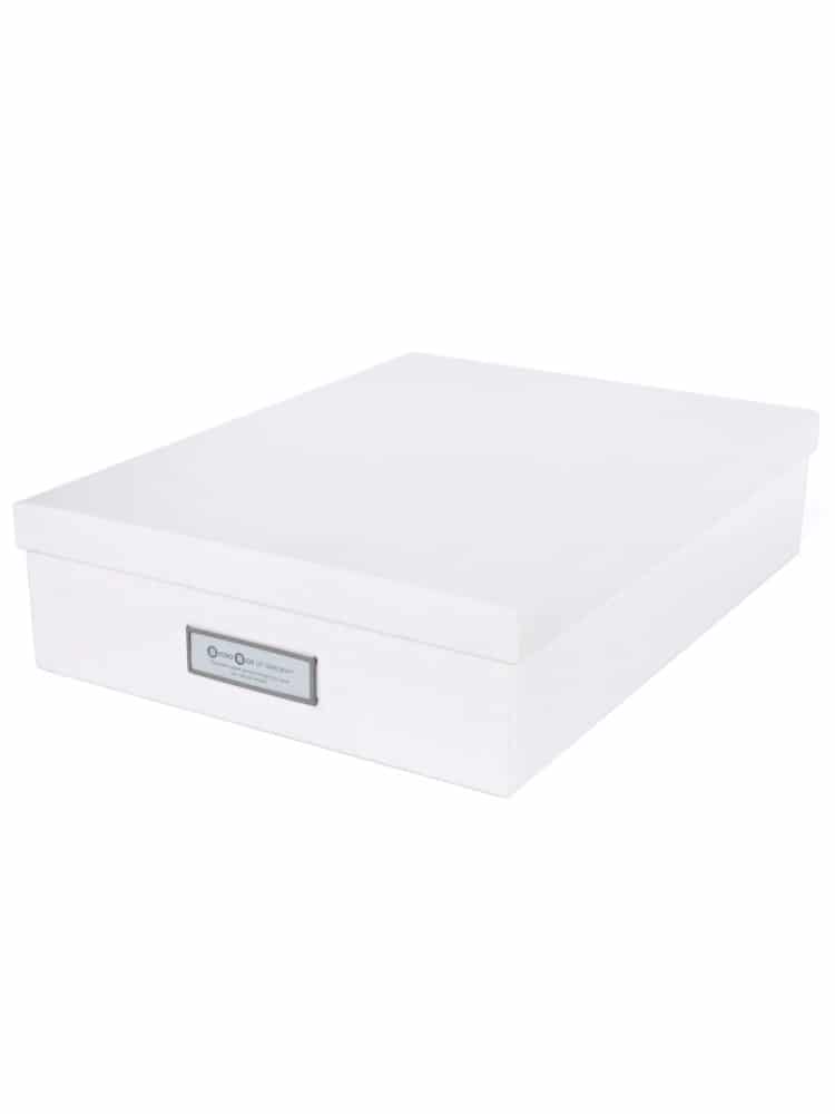 Bigso Box of Sweden – OSKAR – document box A4 – white – detail view 2