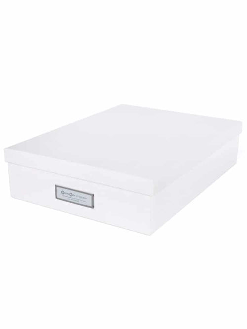 Bigso Box of Sweden – OSKAR – document box A4 – white – detail view 2