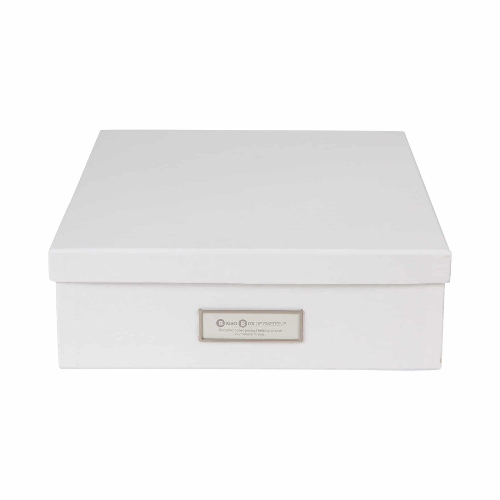 Bigso Box of Sweden – OSKAR – document box A4 – white – detail view 3