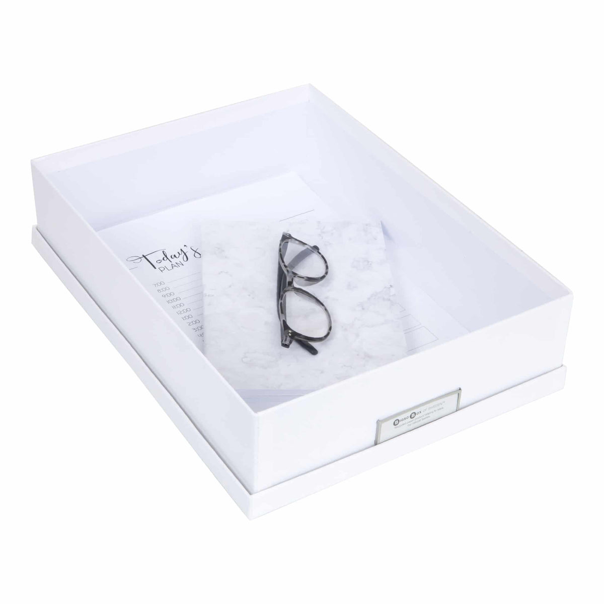 Bigso Box of Sweden – OSKAR – document box A4 – white – detail view 4