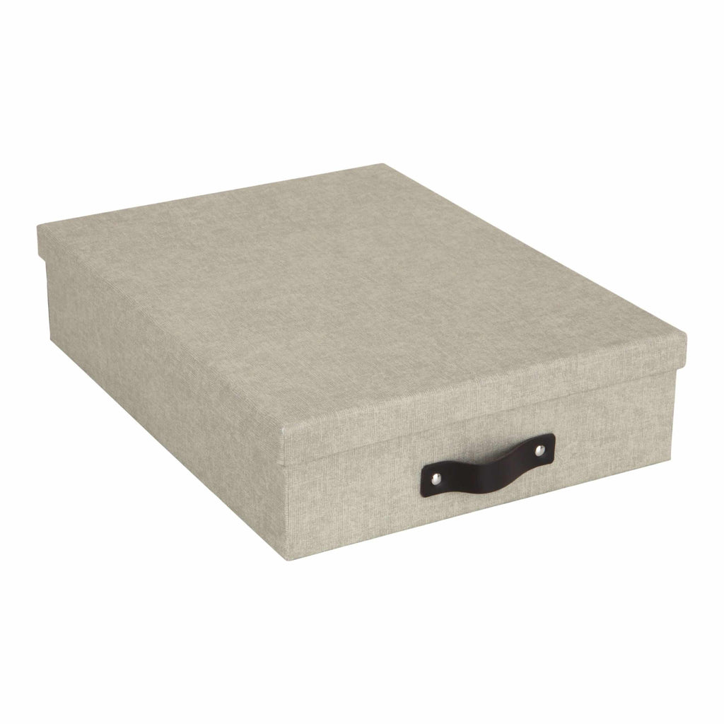 Bigso Box of Sweden – OSKAR – document box A4 – linen