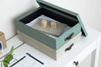 Bigso Box of Sweden – OSKAR – document box A4 – linen – detail view 5