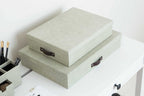 Bigso Box of Sweden – OSKAR – document box A4 – linen – detail view 4