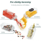 Tidies – Spice jars – Set 12/24 pcs glass spice jars – detail view 7
