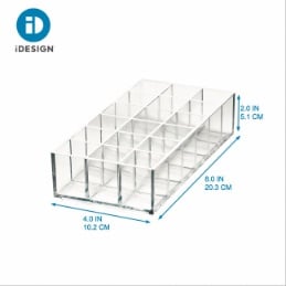 iDesign x Sarah Tanno – Cosmetic organizer for lips – Clear – detail view 2