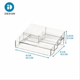 iDesign x Sarah Tanno – Cosmetic organizer for nails – Clear – detail view 2