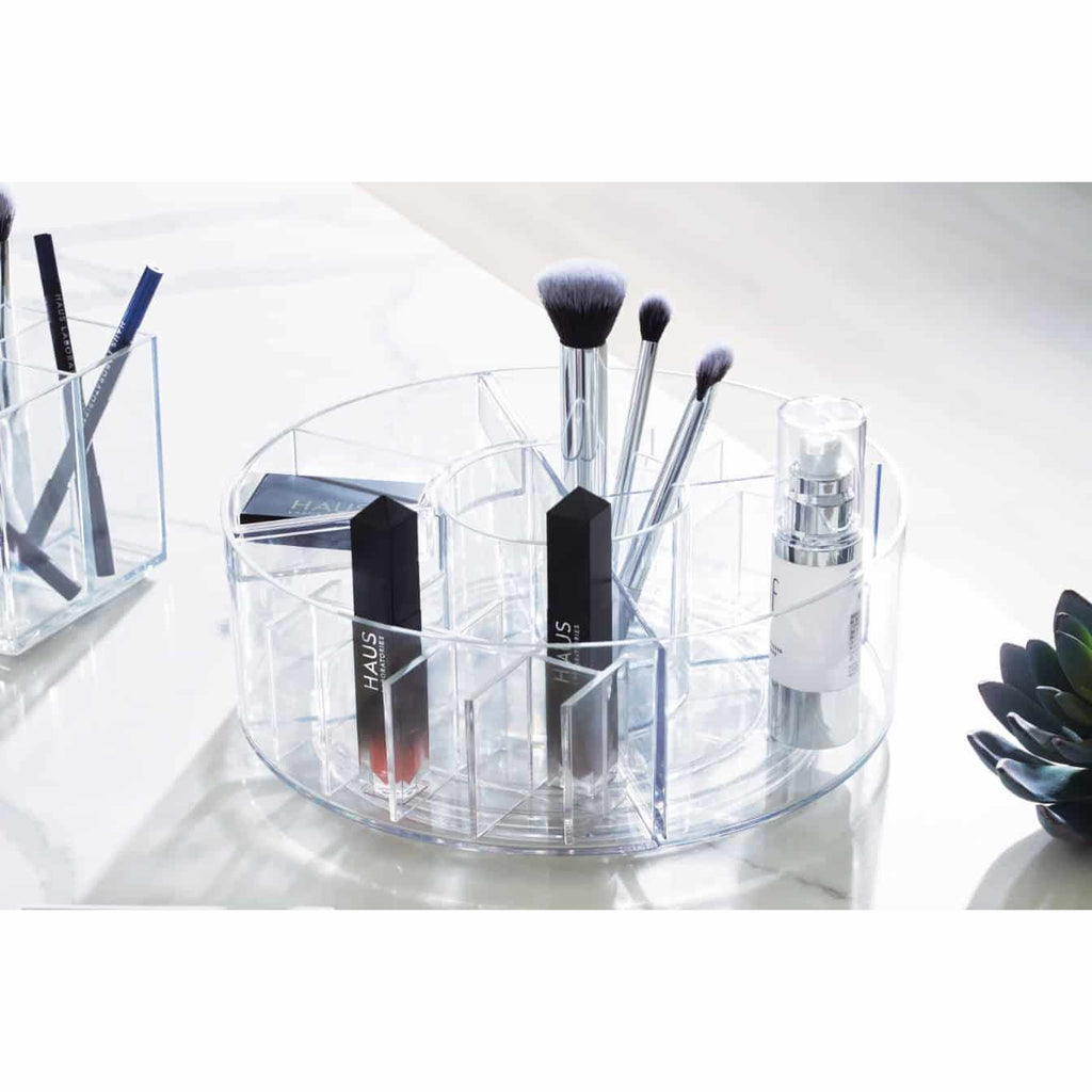iDesign x Sarah Tanno – Cosmetic Lazy Susan – Clear – – detail view 8