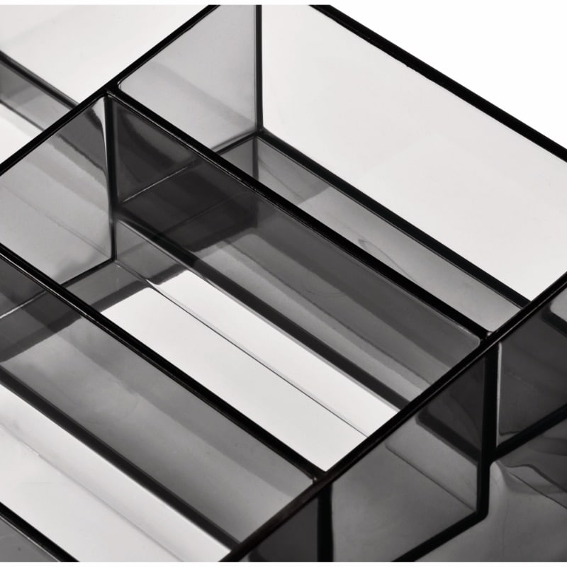 iDesign x Sarah Tanno – Cosmetic organizer for nails – Smoke – detail view 4