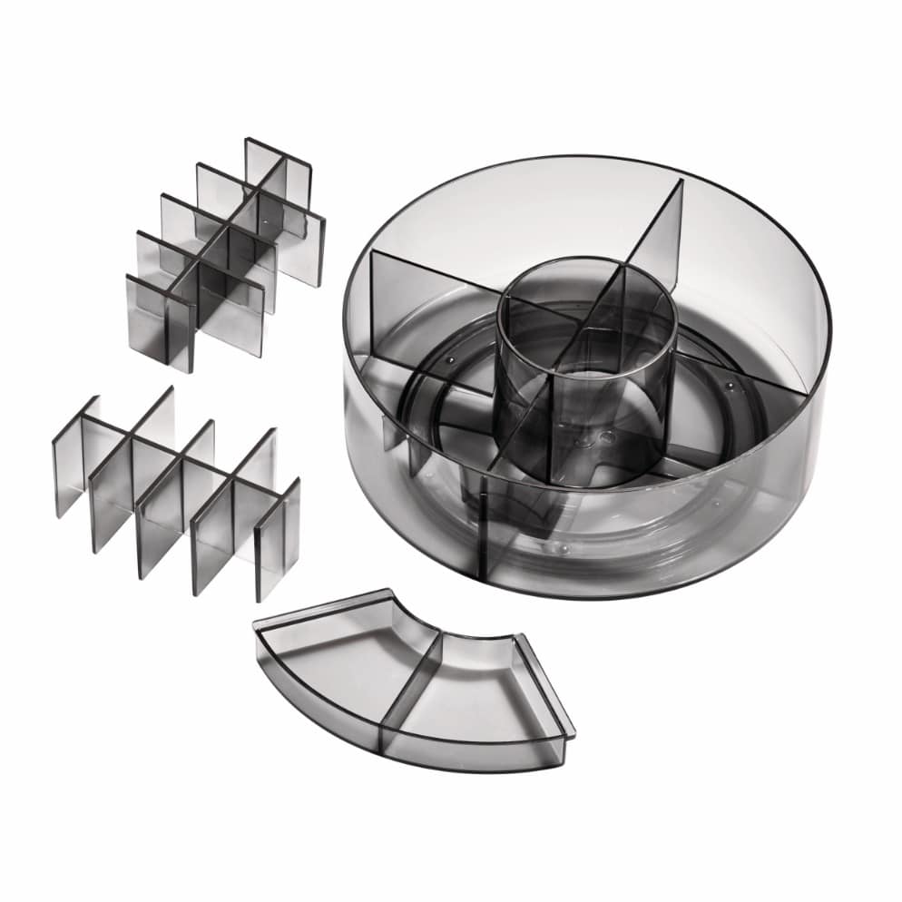 iDesign x Sarah Tanno – Cosmetic Lazy Susan – Smoke –