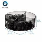 iDesign x Sarah Tanno – Cosmetic Lazy Susan – Smoke – – detail view 2