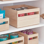 iDesign – Wooden storage box tall – EcoWood – 33610EU – detail view 2