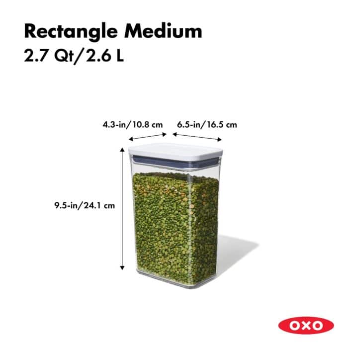 OXO – POP Good Grips Container 2.6 L – rectangle – airtight – detail view 2