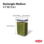OXO – POP Good Grips Container 2.6 L – rectangle – airtight – detail view 2