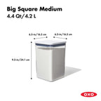 OXO – POP Good Grips Container 4.2 L – large square – detail view 2