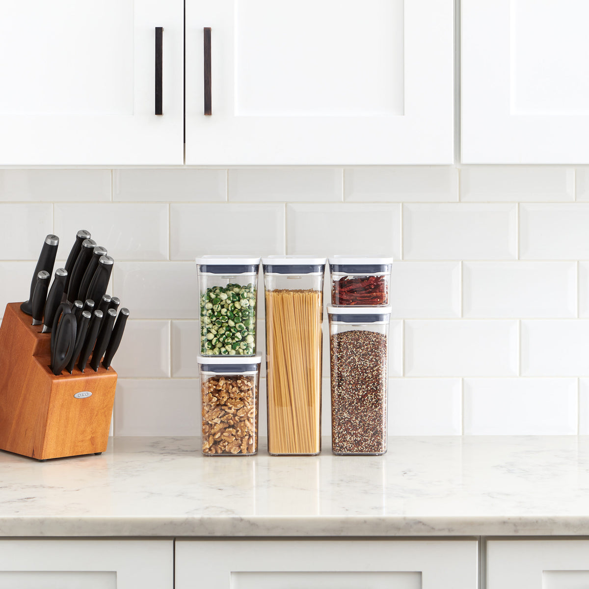 OXO – POP Good Grips Container Set of 5 – small square – detail view 3