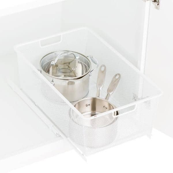Elfa – Perforated basket 42.7x52.7x28.5 white – 145390 – detail view 3