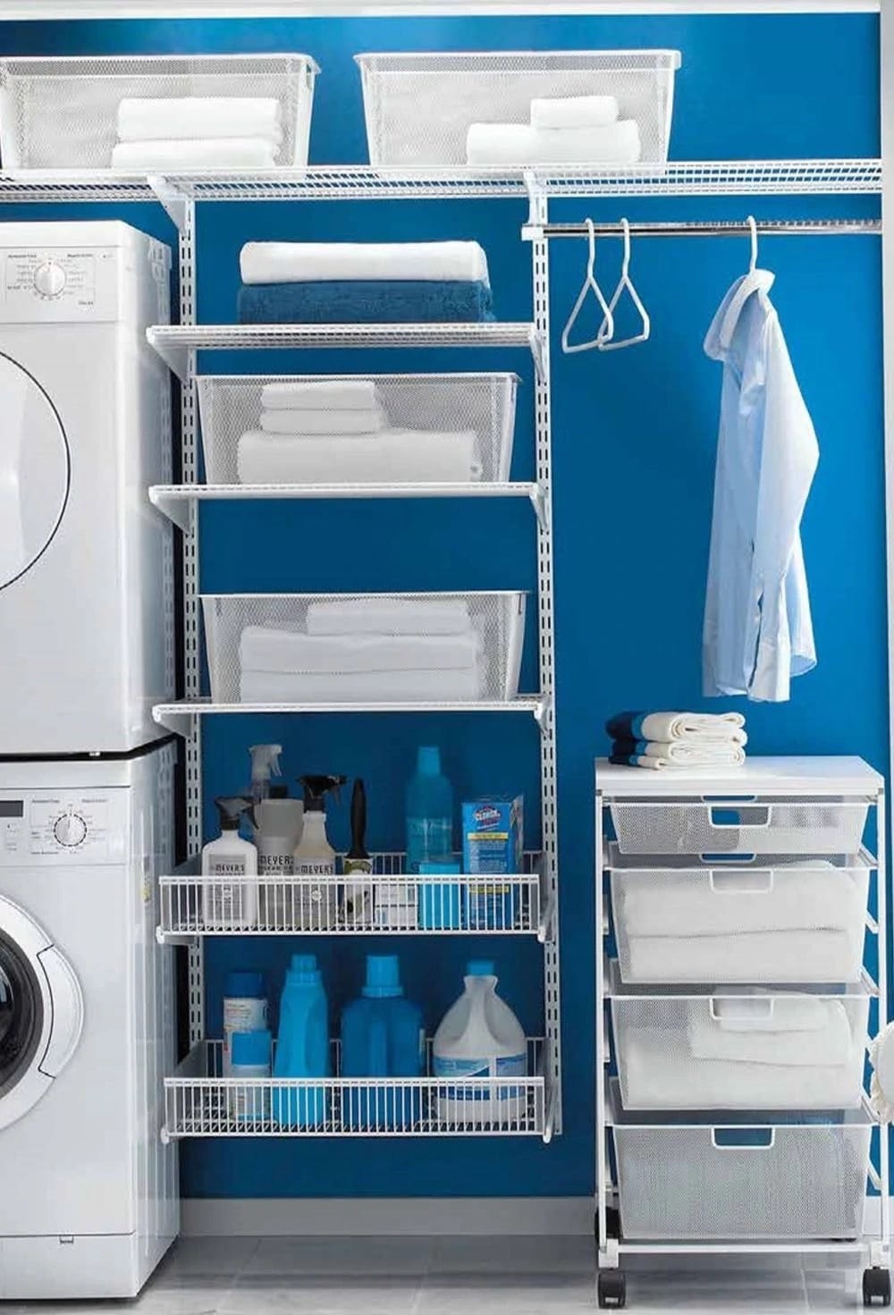 Elfa – Perforated basket 42.7x52.7x28.5 white – 145390 – detail view 4