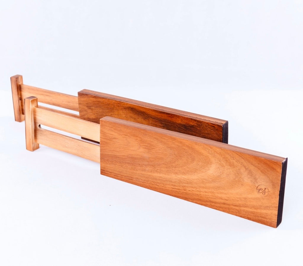 Tidies – Drawer divider acacia tall/short – V50