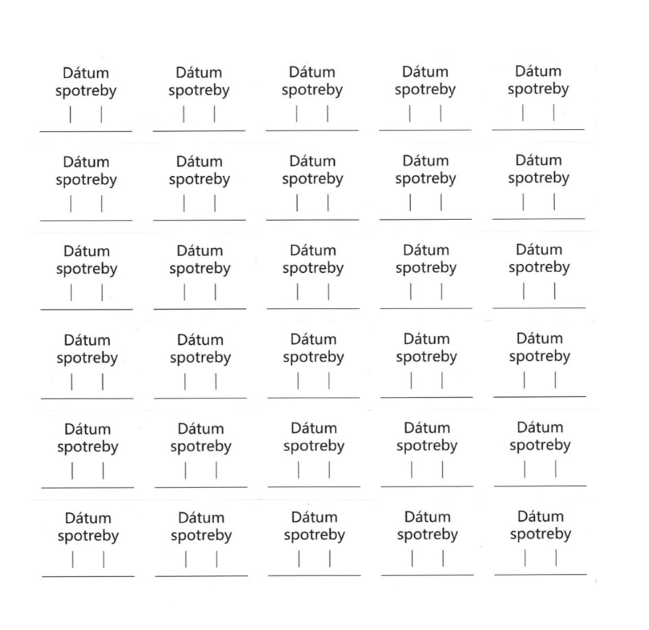 Tidies – 280 labels for spice jars – CZ – detail view 4