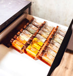 Tidies – Spice jar drawer organizer – acacia – detail view 9