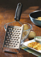 Microplane Gourmet Extra Coarse Grater with Handle, Black – detail view 2