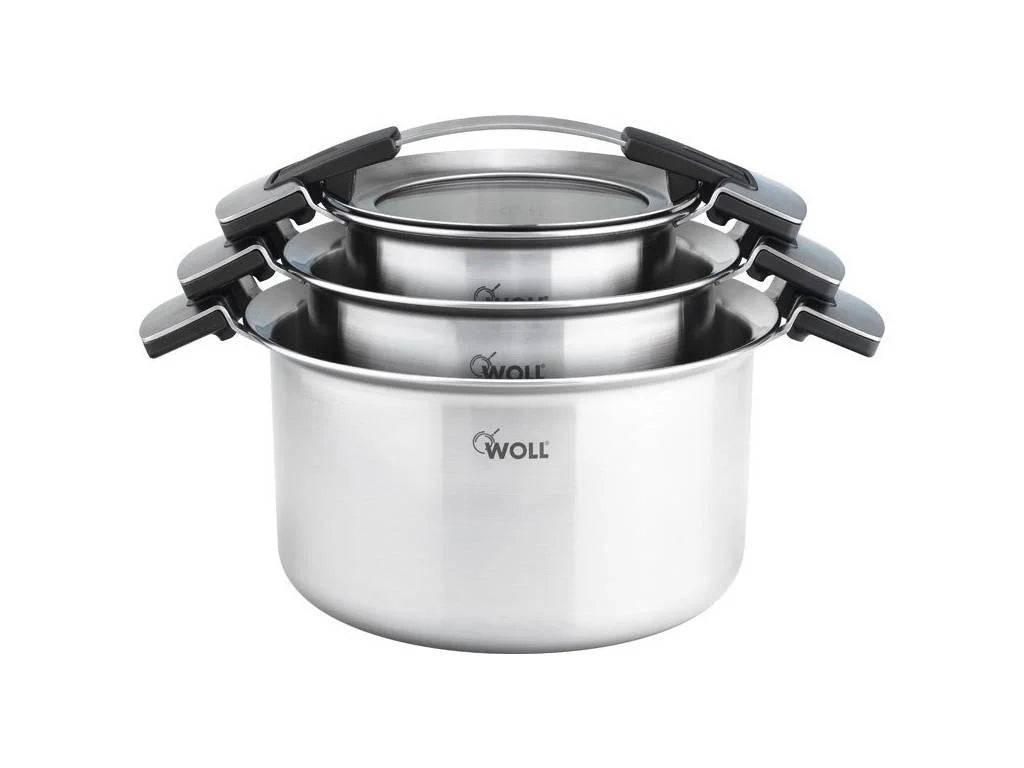 Woll Concept Pro Cookware Set, 3 Pots with Lids (16, 20